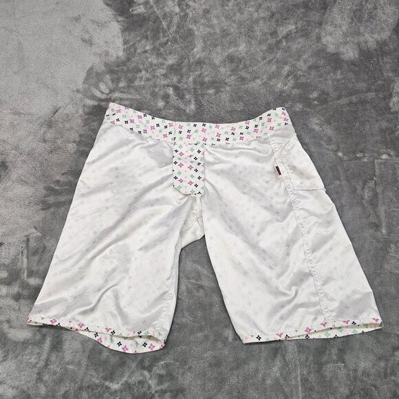 Volcom Board shorts womens juniors size 9 beach Surf graphic all over print - Picture 5 of 12